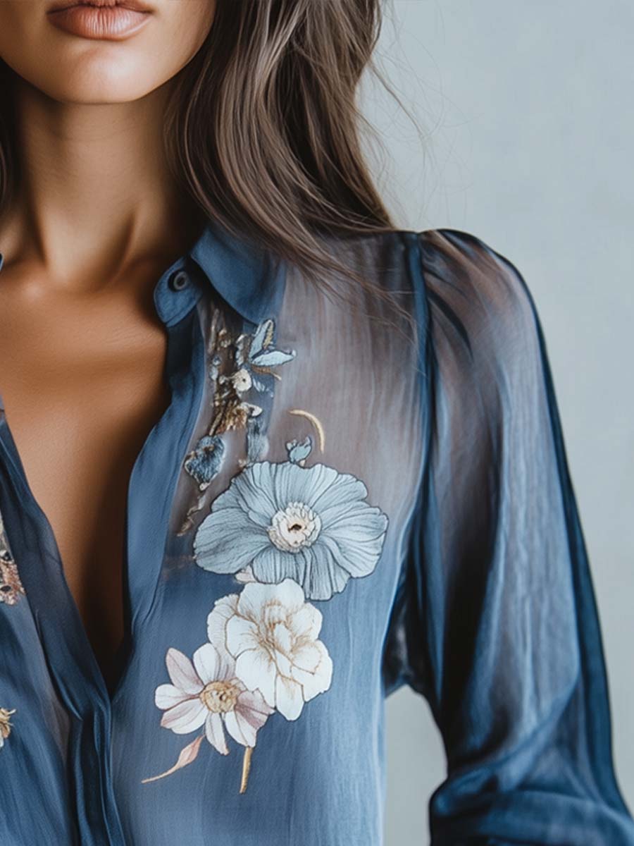 Floral Boho Chic Women's Blouse