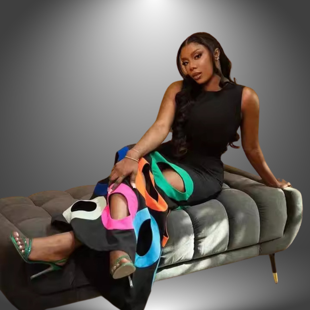 Brielle - Bold Cut-Out Circle Maxi Dress