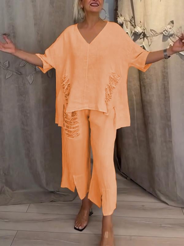 BIANCA | Elegant Two-Piece Summer Set For The Sunny Days